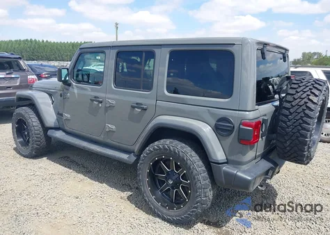 2021 Jeep Wrangler Unlimited Sahara Altitude 4X4 из США, поврежденный, VIN 1C4HJXEN7MW608579